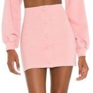 Camila Coelho Laurell Mini Skirt in Mauve